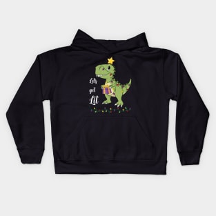 Let's Get Lit Christmas Kids Hoodie